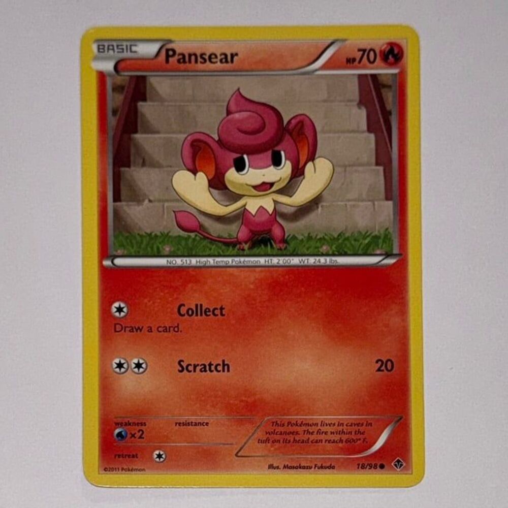 POKEMON CARD: Pansear #18/98 (Pokemon Emerging Powers)